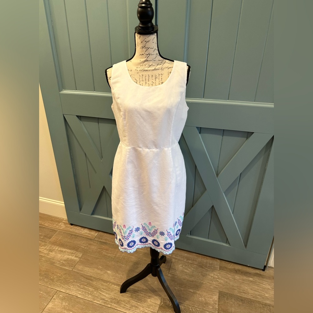 Talbots Sleeveless Cotton/Linen Dress